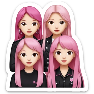 BLACKPINK 4 people sticker