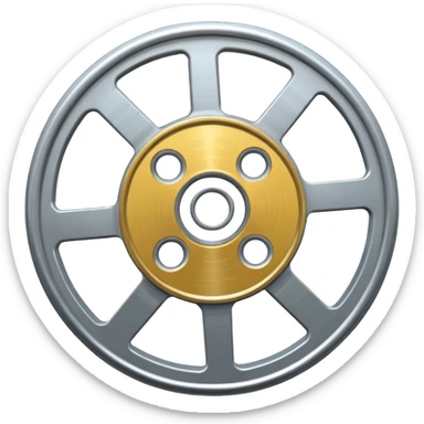 high definition emoji of a film reel with crisp edges sticker