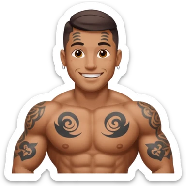 more tatoos men  sticker