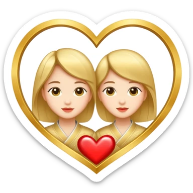 Add the letter "재경“ and "윤”. Make the letter to image. I want gorgeous and lovely mood. We are couple so I want heart symbol. sticker