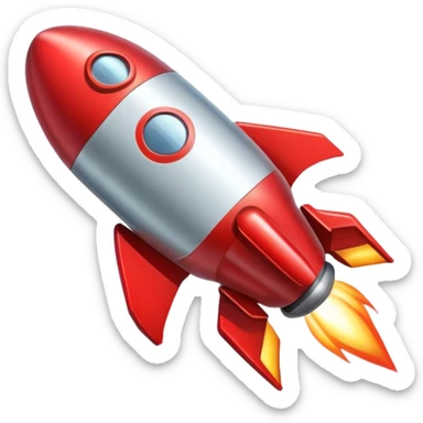 red rocket sticker