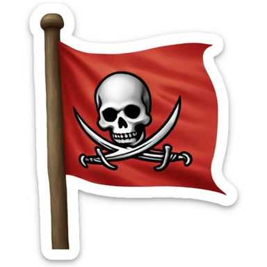 Buccaneers flag sticker