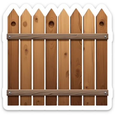 brown Fence sticker