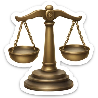 Scales of justice  sticker