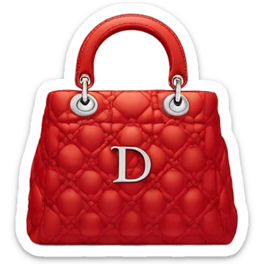 Red dior bag sticker