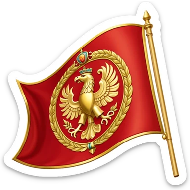 Roman empire flag sticker
