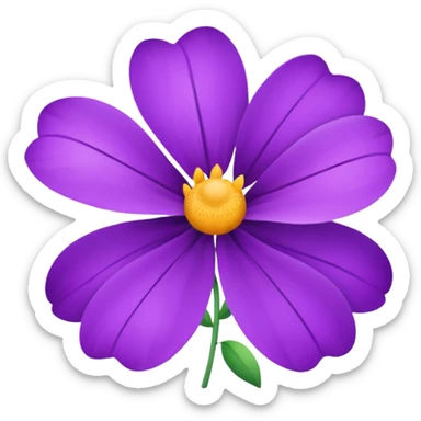Purple flowers sticker