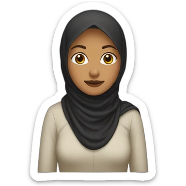 Femme musulmane sticker