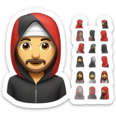 Arab with red and with cagoule sticker