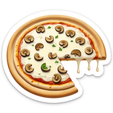 Pizza White sauce sticker