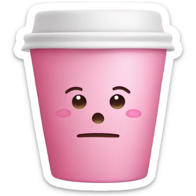 pink cup with the name Ciannah on it in cursive sticker