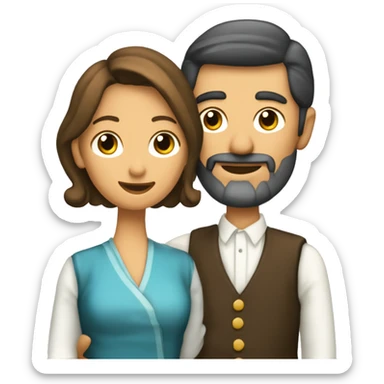 dispositivo de señal de socorro, donde aparece una pareja de tango en vez de socorro,  sticker