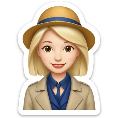 Urban French woman  sticker