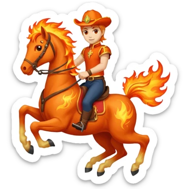 fire rider sticker