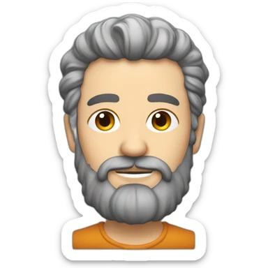 laurent hesler avec les cheveux plus foncés et une barbe de 2 semaines sticker