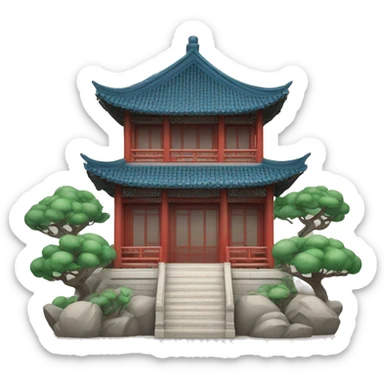 traditional Chinese architecture sticker