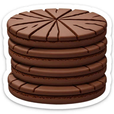 Full chocolate shortbread cookies (without chocolate chips) sticker