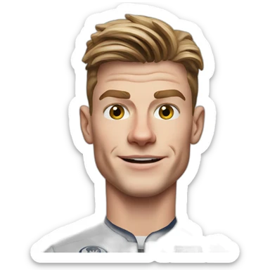 realistic photo of max verstappen sticker