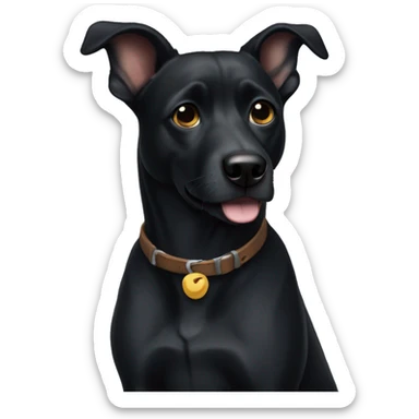 black dog named gypsy sticker