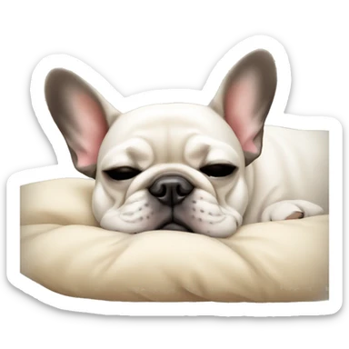 Sleeping French bulldog sticker