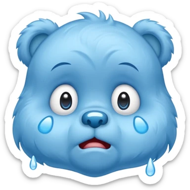 Care bear crying sticker