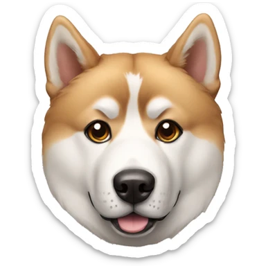 dog akita sticker