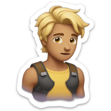 clenching my heart sticker