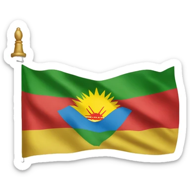 Kurdistan flag make exact flag and make it like apple emojis flag sticker