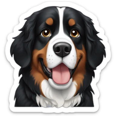bernese mountain dog  its back sticker