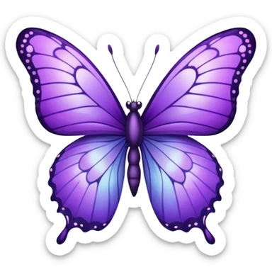 Borboleta lilás  sticker