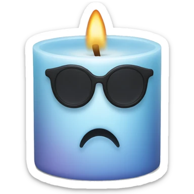 number zero  candle sticker