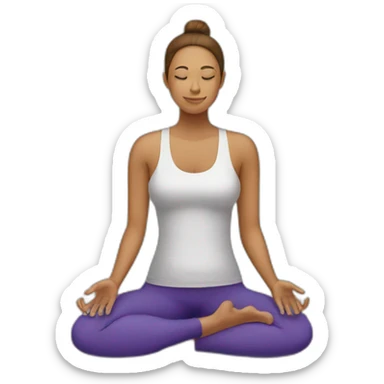 yoga matt sticker