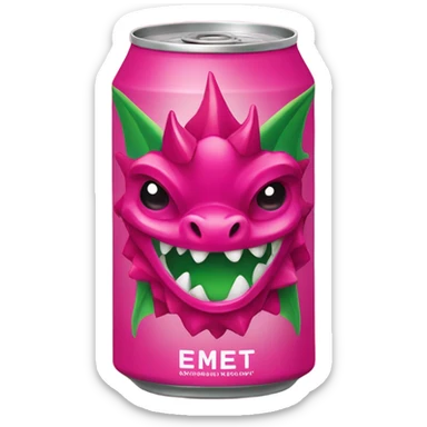 Dragonfruit Dragon Energy Drink sticker