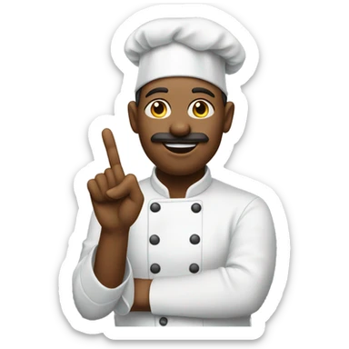 Chef kissing fingers sticker