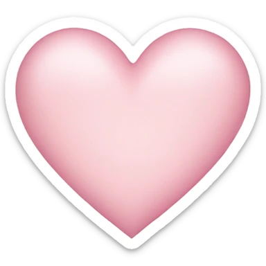 Light pink heart  sticker