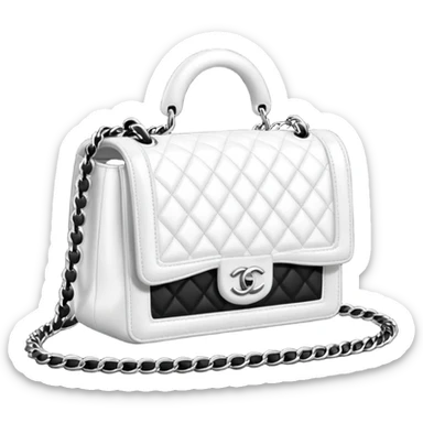 black and white le boy chanel bag sticker