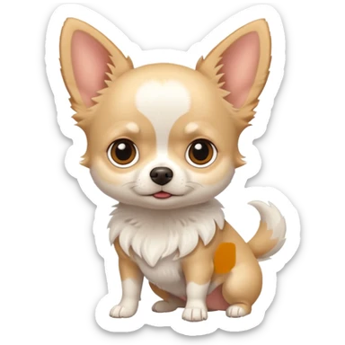 white chihuahua sticker