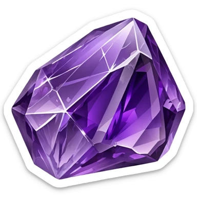 make a amethyst rock emoji sticker