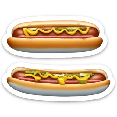 hot dog spaceship sticker