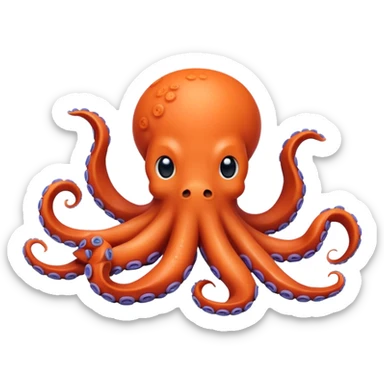 Cute octopus sticker
