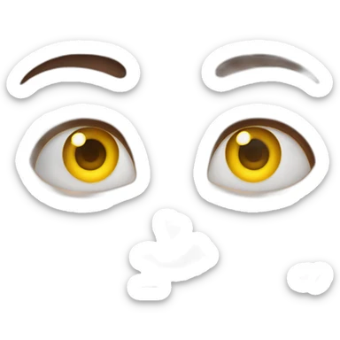 Rolling eyes emoji with nail emoji sticker