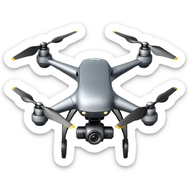 Dron emoji  fpv sticker