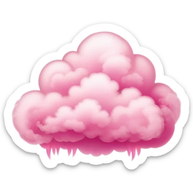 pink cloude sticker