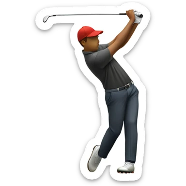 Golfer hitting a shank sticker
