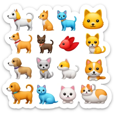 pets accessories for ecommerce sticker