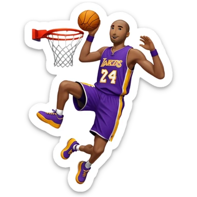 Kobe Bryant of him dunking  sticker