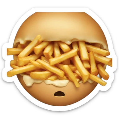 Poutine qui embrasse Donald Trump sticker