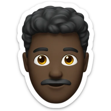 Homme noir aux yeux bleus  sticker