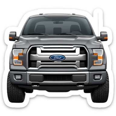 Dark Grey Forf F150 sticker