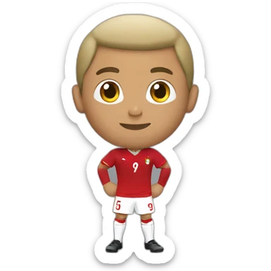 Ronaldo avec drapeau marocain sticker